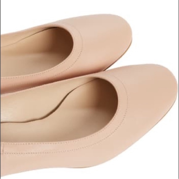 EVERLANE The Day Heel Pump Pale Rose 7.5 Nude Ballet Slippers NEW NWT - Picture 11 of 16